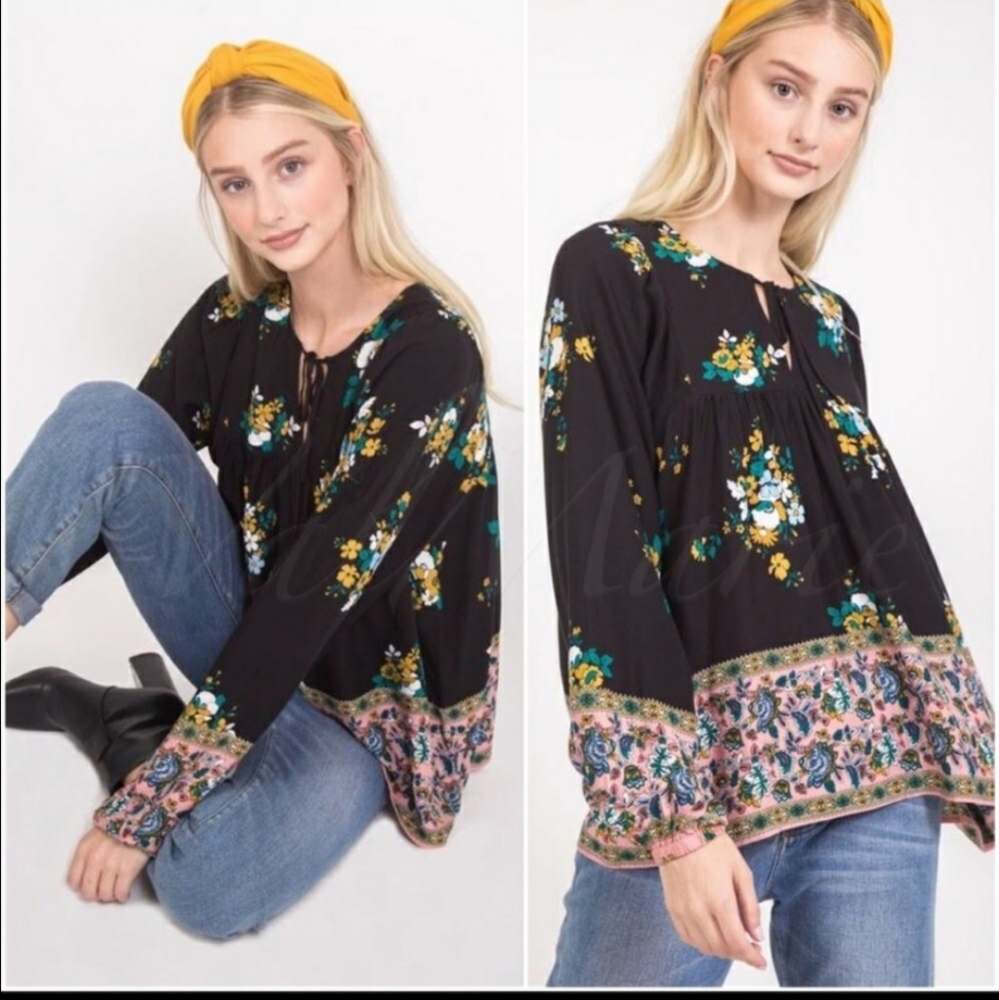 Love Riche Floral Print Blouse - Picture 2 of 2